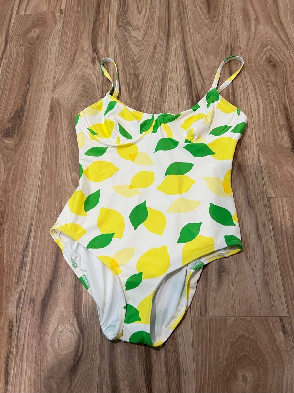 Kate Spade NWT Yellow Lemon One Piece Swimwear Sz S